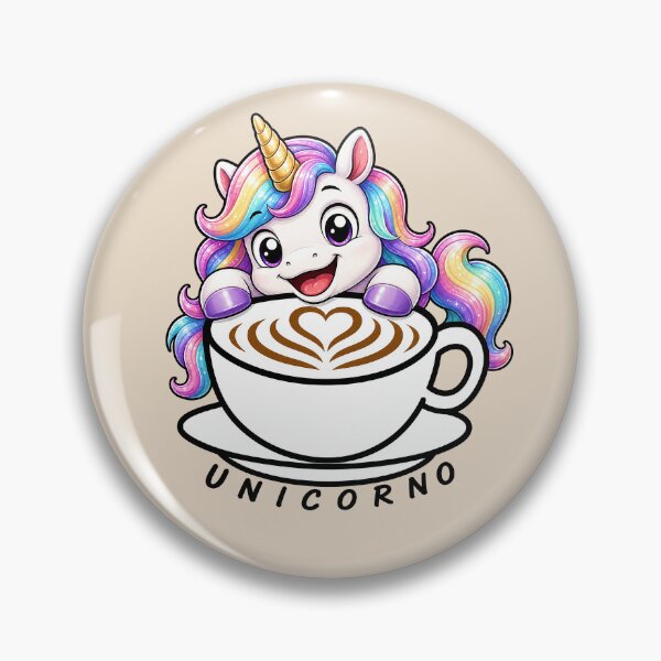 Item preview, ☕ BREWED BEASTIES COLLECTION ☕ -  FANTASY FRIENDS - Unicorno designed and sold by WheelieGdArt.