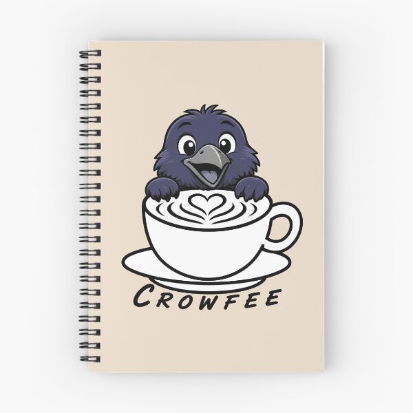 Item preview, ☕ BREWED BEASTIES COLLECTION ☕ -  FEATHERED FRIENDS - Crowfee designed and sold by WheelieGdArt.