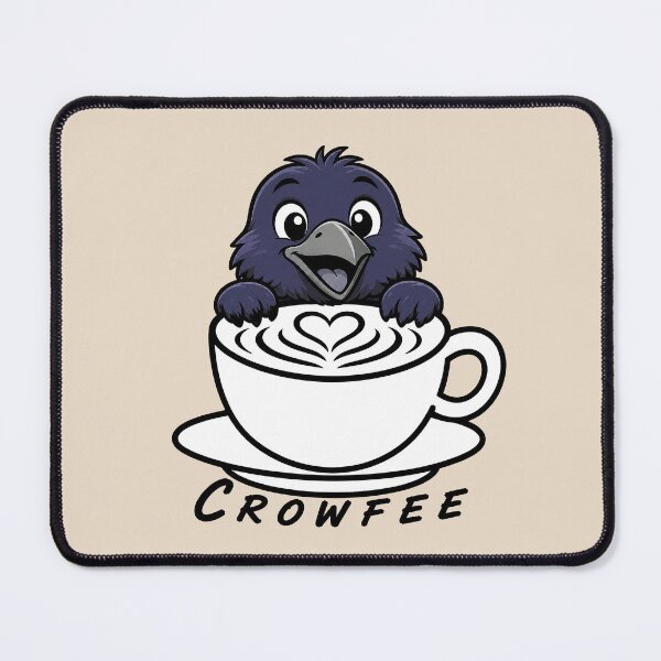 Item preview, ☕ BREWED BEASTIES COLLECTION ☕ -  FEATHERED FRIENDS - Crowfee designed and sold by WheelieGdArt.