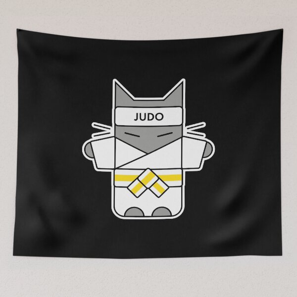 Item preview, Judo Cat - White Yellow Belt designed and sold by eve streets.