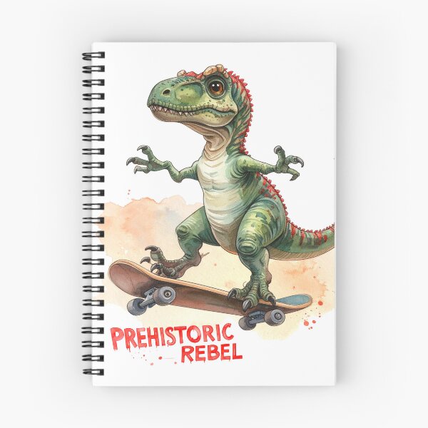 Item preview, Prehistoric Rebel – Velociraptor on a skateboard designed and sold by LiskoDesign.