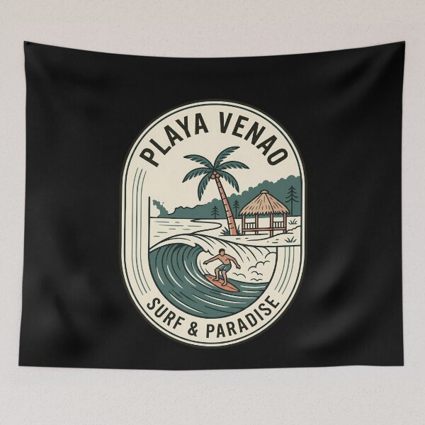 Item preview, Playa Venao Surf Paradise Vintage Travel Emblem designed and sold by k3rstman1.