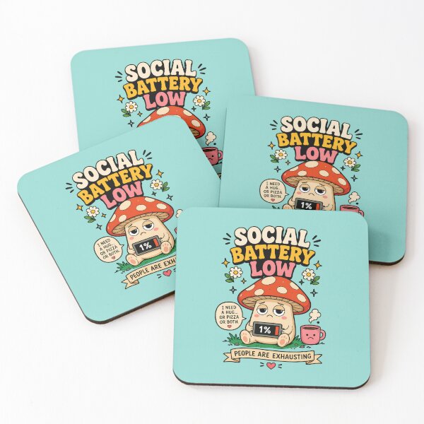 Item preview, Social Battery Low designed and sold by NEOCHRONOS.