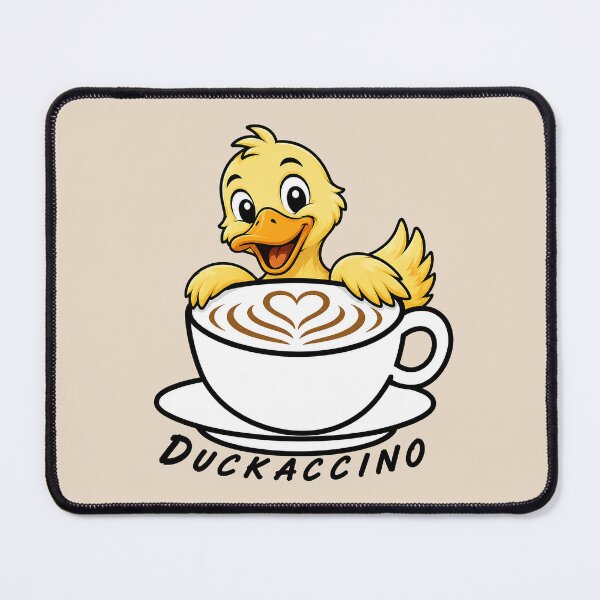 Item preview, ☕ BREWED BEASTIES COLLECTION ☕ - FEATHERED FRIENDS - Duckaccino designed and sold by WheelieGdArt.