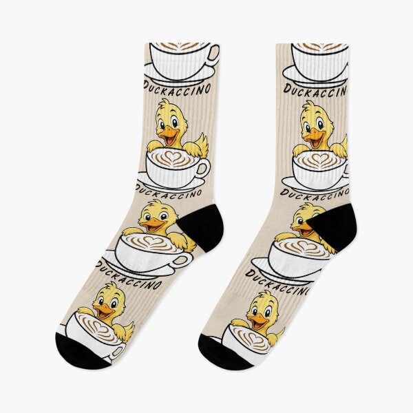 Item preview, ☕ BREWED BEASTIES COLLECTION ☕ -  FEATHERED FRIENDS - Duckaccino designed and sold by WheelieGdArt.