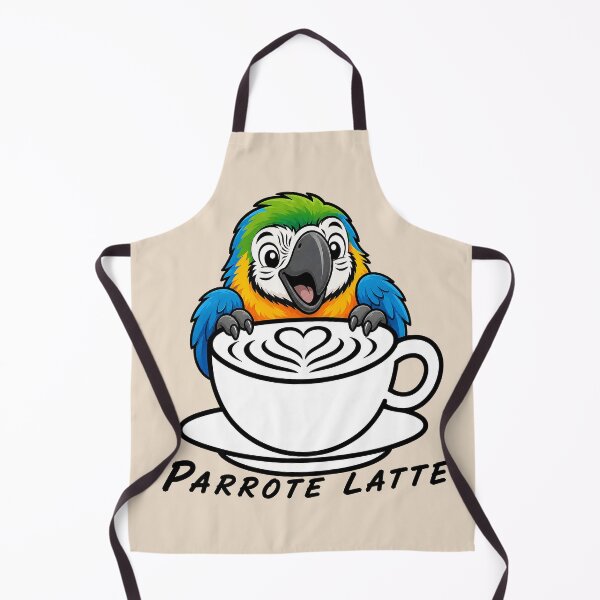 Item preview, ☕ BREWED BEASTIES COLLECTION ☕ - FEATHERED FRIENDS - Parrote Latte designed and sold by WheelieGdArt.