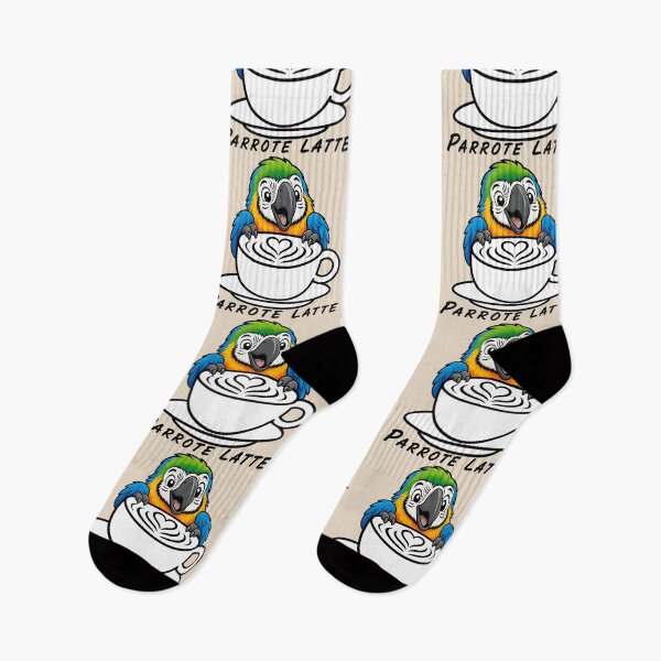 Item preview, ☕ BREWED BEASTIES COLLECTION ☕ -  FEATHERED FRIENDS - Parrote Latte designed and sold by WheelieGdArt.