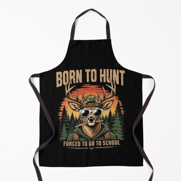 Item preview, Deer Hunting Boy Men Born Hunt Forced Go School Funny designed and sold by OlakunleOloroz.