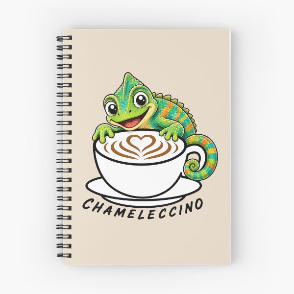 Item preview, ☕ BREWED BEASTIES COLLECTION ☕ -  REPTILE REGULARS  & AMPHIBIAN AMIGOS - Chameleccino  designed and sold by WheelieGdArt.