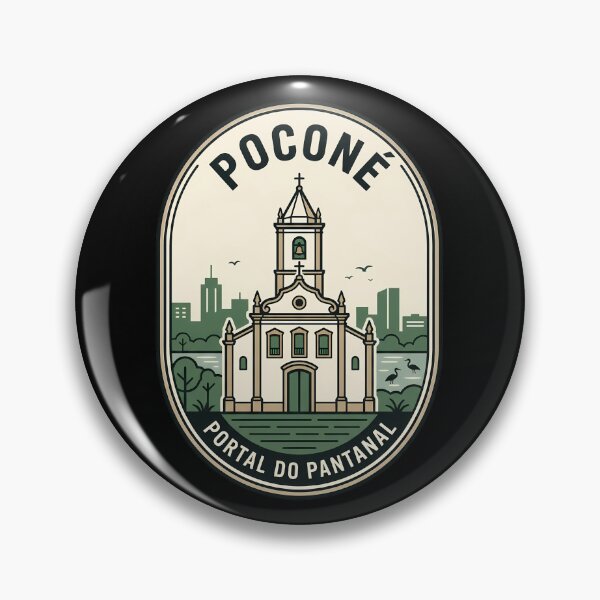 Item preview, Poconé Brazil Vintage Travel Emblem Portal do Pantanal designed and sold by k3rstman1.