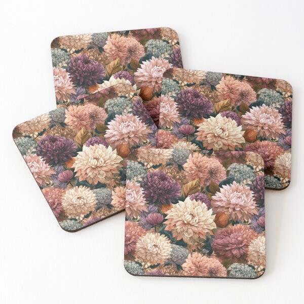 Item preview, Petaled Dahlias Flower  - Botanical Garden Pattern  - Fathers Day Ideas designed and sold by RoyalStarsPatts.
