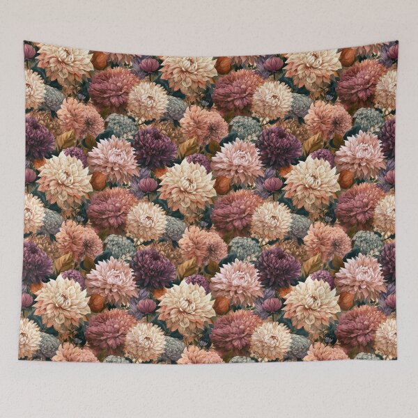 Item preview, Petaled Dahlias Flower  - Botanical Garden Pattern  - Fathers Day Ideas designed and sold by RoyalStarsPatts.