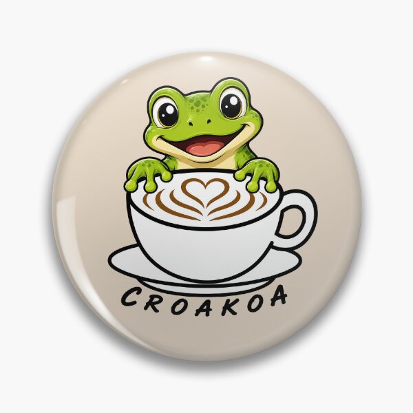 Item preview, ☕ BREWED BEASTIES COLLECTION ☕ -  REPTILE REGULARS  & AMPHIBIAN AMIGOS - Croakoa designed and sold by WheelieGdArt.