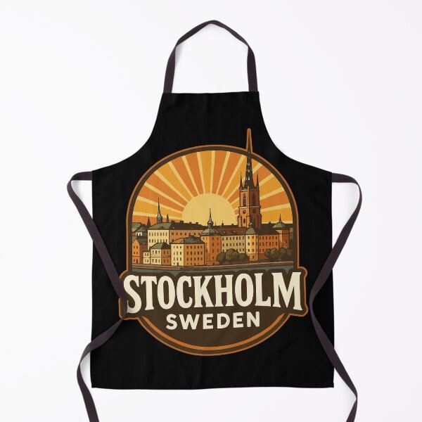 Item preview, Stockholm Sweden Europe Retro Travel designed and sold by TomFrontierArt.