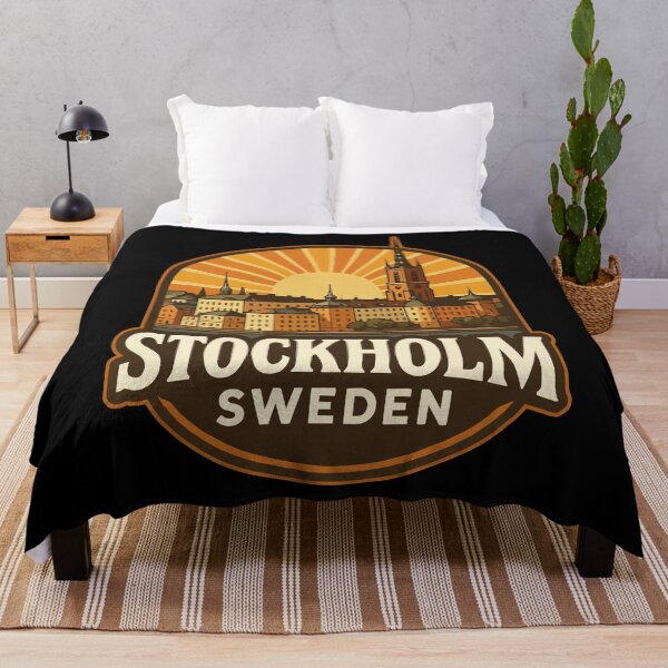 Item preview, Stockholm Sweden Europe Retro Travel designed and sold by TomFrontierArt.