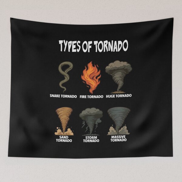 Item preview, Types Of Tornado Tornado Weather Storm Tornado Chaser designed and sold by jaggyboy.