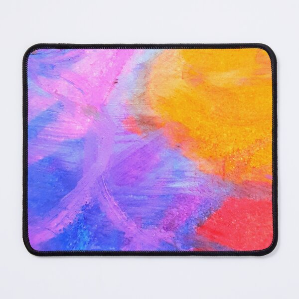 Item preview, blue and orange abstract designed and sold by Tereza Pilar Art.
