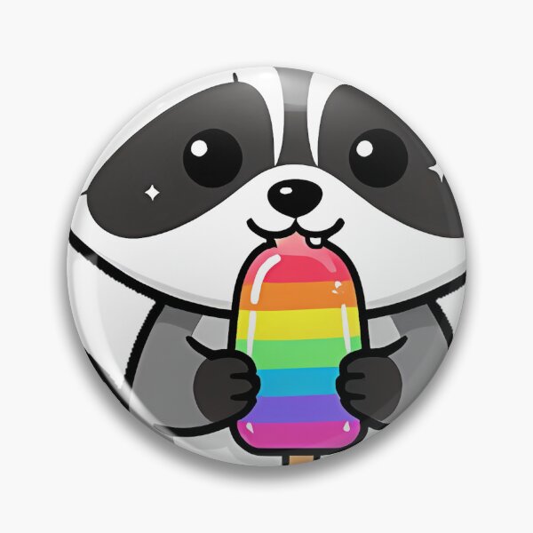 Item preview, Cute Raccoon with Popsicle designed and sold by pumsquare.