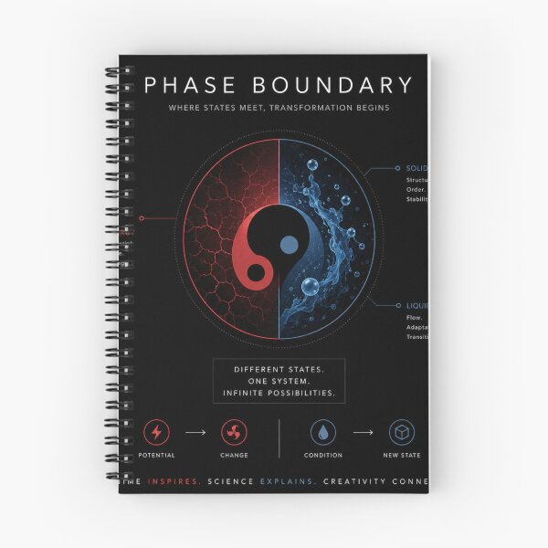 Item preview, Yin Yang States of Matter Minimalist Science Graphic designed and sold by Phaseboundary.
