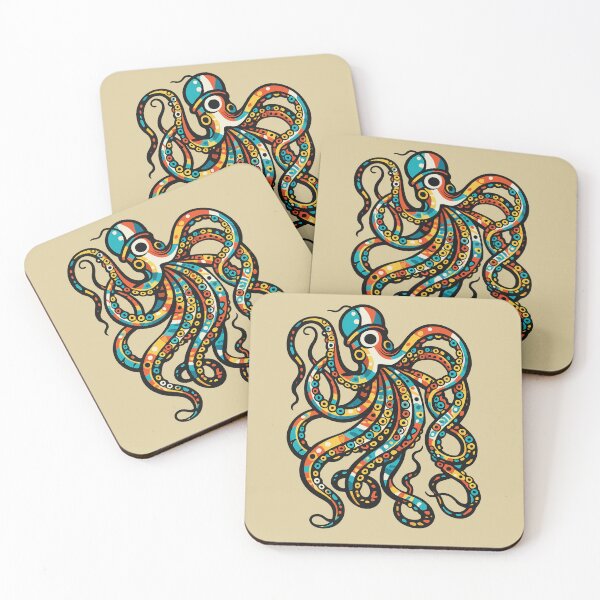 Item preview, Colorful Octopus designed and sold by Lifer Art and Design.