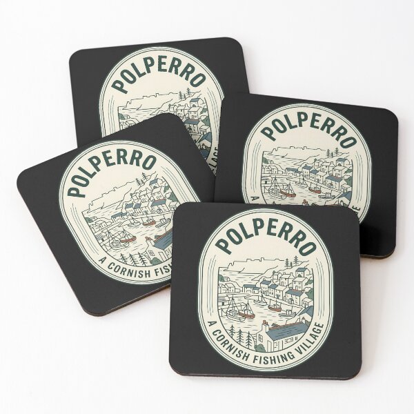 Item preview, Polperro Cornish Fishing Village Vintage Travel Emblem designed and sold by k3rstman1.