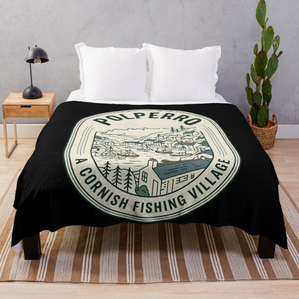 Item preview, Polperro Cornish Fishing Village Vintage Travel Emblem designed and sold by k3rstman1.