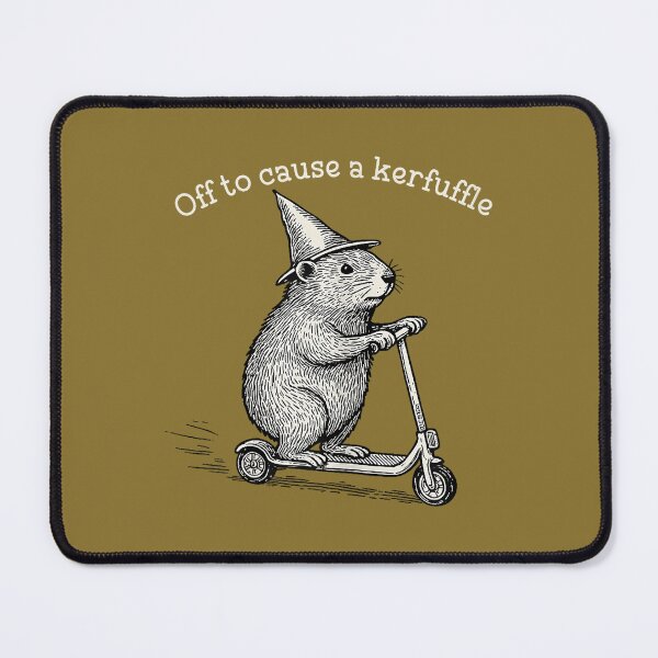 Item preview, Off to Cause A Kerfuffle Funny Capybara Meme designed and sold by ArleneRowe.