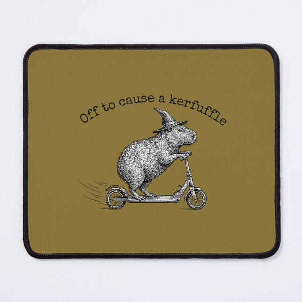 Item preview, Off to Cause A Kerfuffle Funny Capybara Scooter designed and sold by ArleneRowe.