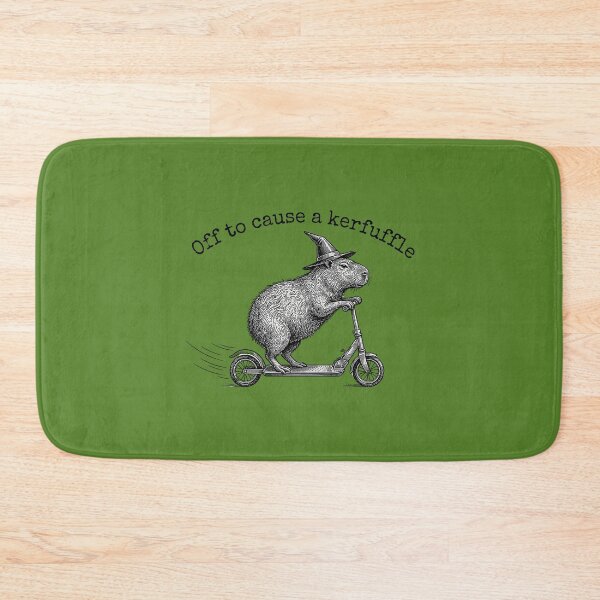 Item preview, Off to Cause A Kerfuffle Funny Capybara Scooter designed and sold by ArleneRowe.