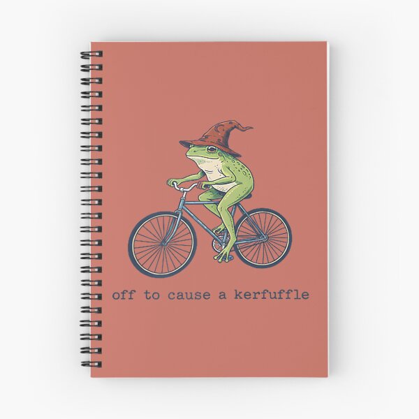 Item preview, Off to Cause a Kerfuffle Funny Frog designed and sold by ArleneRowe.