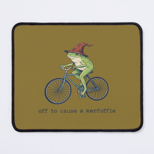 Item preview, Off to Cause a Kerfuffle Funny Frog designed and sold by ArleneRowe.