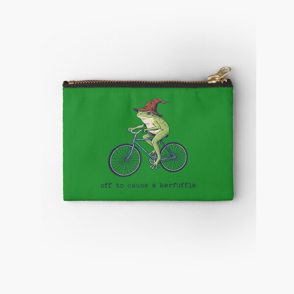 Item preview, Off to Cause a Kerfuffle Funny Frog designed and sold by ArleneRowe.