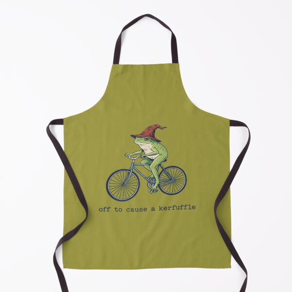 Item preview, Off to Cause a Kerfuffle Funny Frog designed and sold by ArleneRowe.
