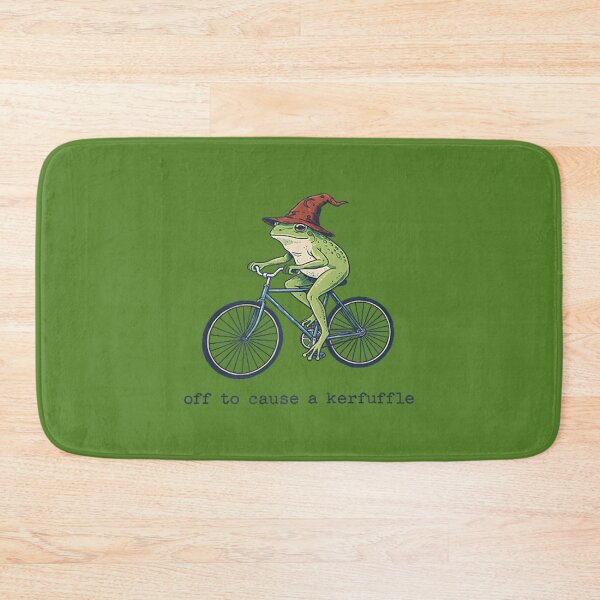Item preview, Off to Cause a Kerfuffle Funny Frog designed and sold by ArleneRowe.