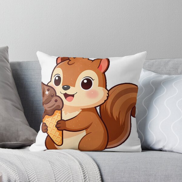 Item preview, Cute Squirrel with Ice Cream Cone designed and sold by pumsquare.