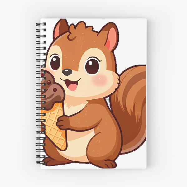 Item preview, Cute Squirrel with Ice Cream Cone designed and sold by pumsquare.