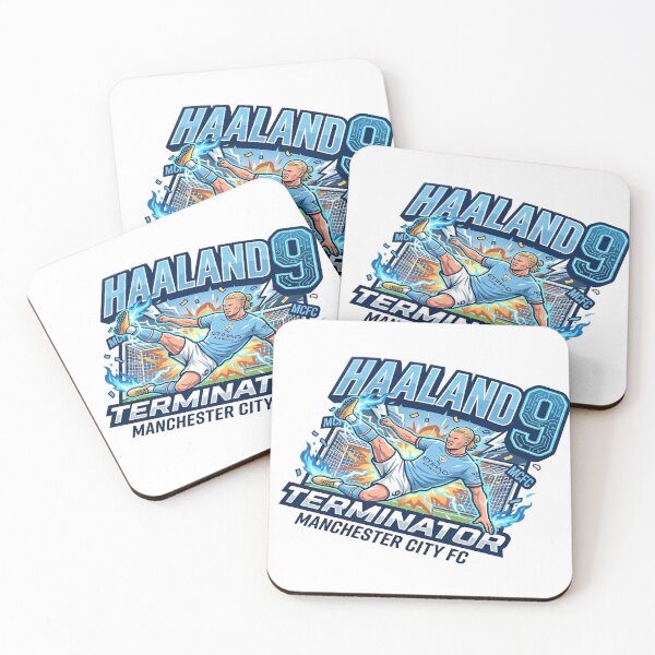 Item preview, Erling Haaland Goal Machine Sticker | Manchester City Football Fan Art | Soccer Legend Retro Sports Design designed and sold by Art Wave Studio.
