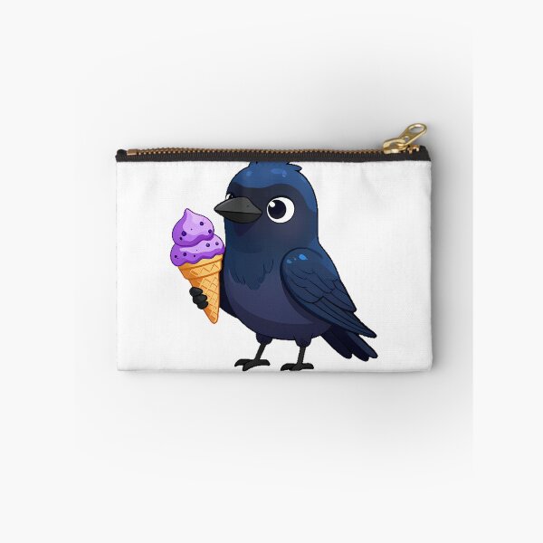 Item preview, Cute Crow with Ice Cream Cone designed and sold by pumsquare.