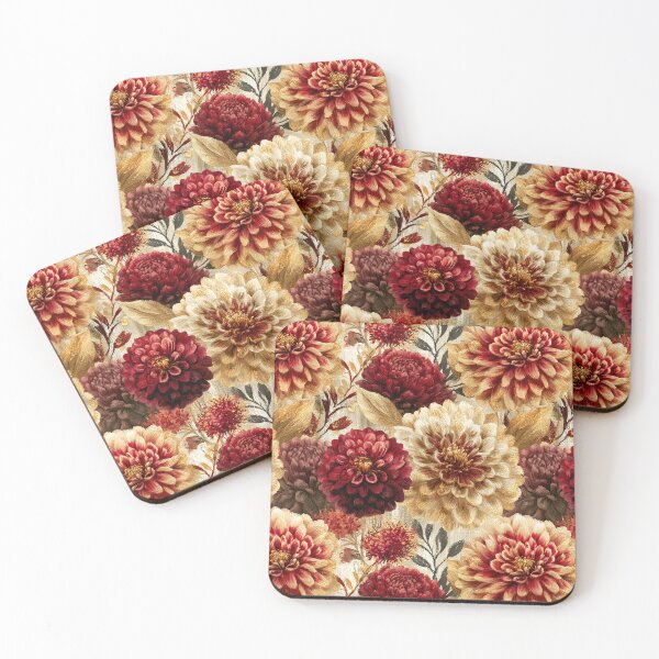 Item preview, Charming Dahlias Texture  - Birth Flower Pattern  - Gift Ideas For Men designed and sold by RoyalStarsPatts.