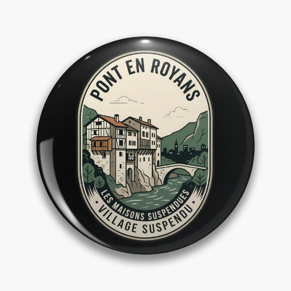 Item preview, Pont en Royans France Vintage Travel Emblem designed and sold by k3rstman1.
