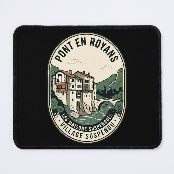 Item preview, Pont en Royans France Vintage Travel Emblem designed and sold by k3rstman1.