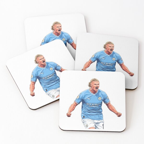 Item preview, Erling Haaland Goal Celebration Pop Art Illustration designed and sold by Bangcen.