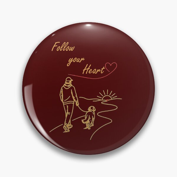 Item preview, Follow Your Heart Hiking with My Dog Illustration designed and sold by Evelashop.