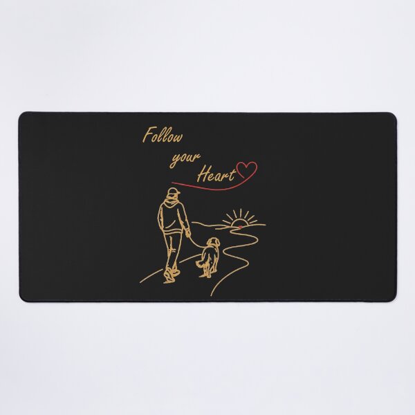 Item preview, Follow Your Heart Hiking with My Dog Illustration designed and sold by Evelashop.