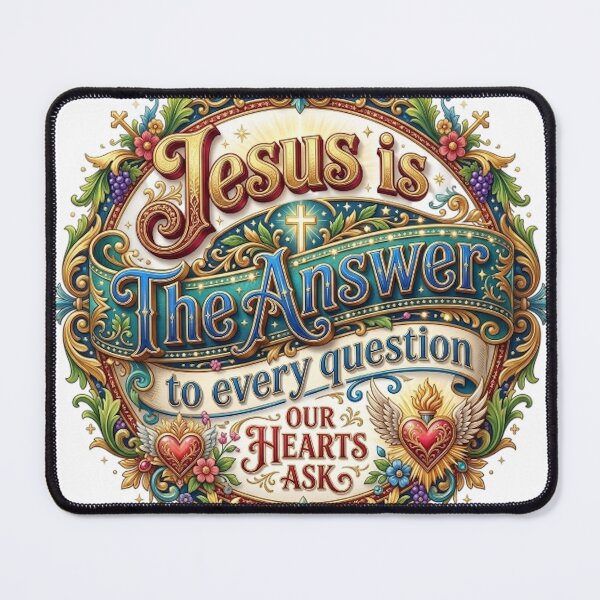 Item preview, JESUS IS THE ANSWER TO EVERY QUESTION OUR HEARTS ASK designed and sold by likbatonboot.