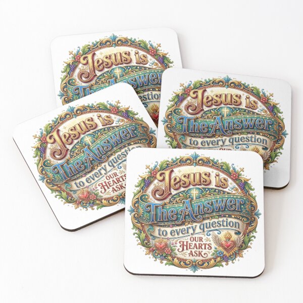 Item preview, JESUS IS THE ANSWER TO EVERY QUESTION OUR HEARTS ASK designed and sold by likbatonboot.