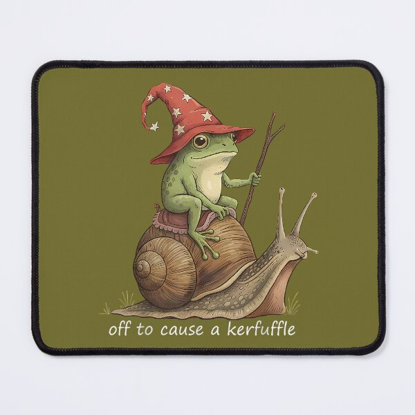 Item preview, Funny Frog Wizard Off to Cause A Kerfuffle Meme designed and sold by KathieFaugh.