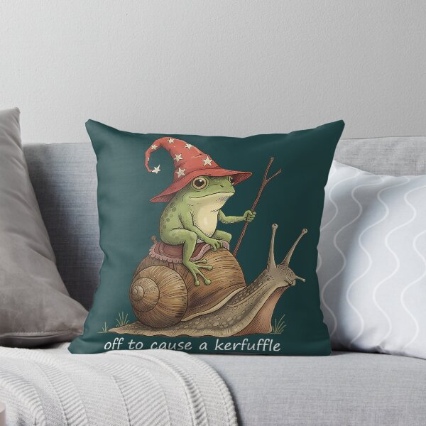 Item preview, Funny Frog Wizard Off to Cause A Kerfuffle Meme designed and sold by KathieFaugh.