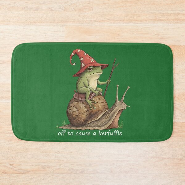 Item preview, Funny Frog Wizard Off to Cause A Kerfuffle Meme designed and sold by KathieFaugh.