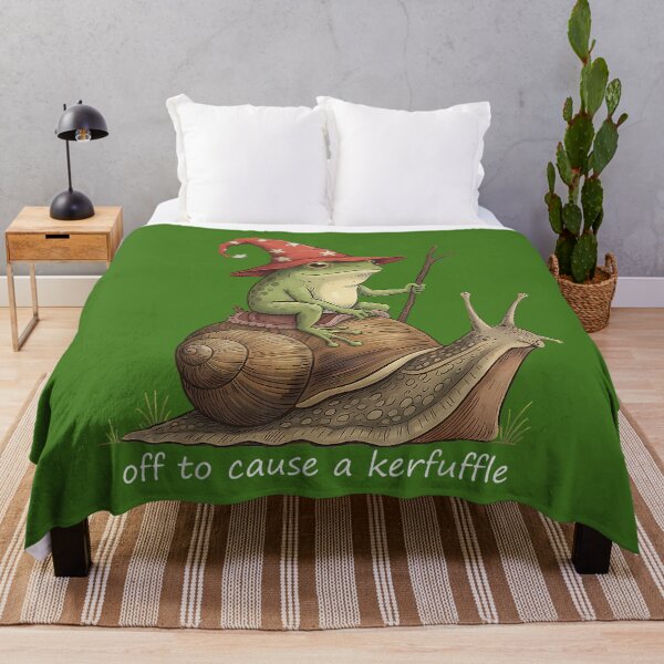 Item preview, Funny Frog Wizard Off to Cause A Kerfuffle Meme designed and sold by KathieFaugh.